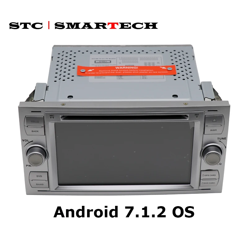 Clearance SMARTECH 2 Din Android 7.1.2 OS Car DVD Player for Ford Mondeo Focus Focus2 Transit C-MAX S-MAX Car GPS Navigation Radio Audio 5