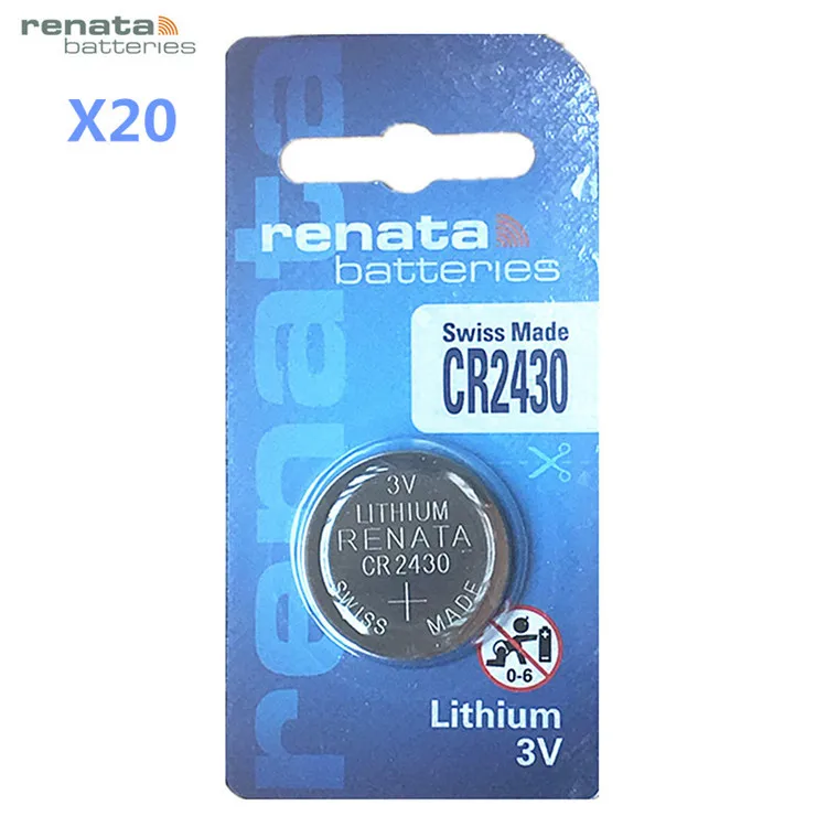 20pcs/lot Switzerland Renata imported car remote control button battery