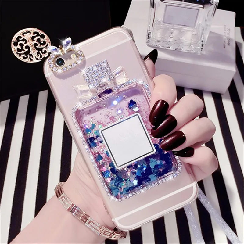 

For xiaomi 8 lite Case A1 A2 lite cover redmi 4X 5A 5 6 6A redmi Note5 Note6 Pro bling Liquid sand bottle soft tpu phone case