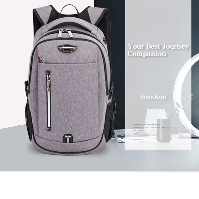 

Songkun Waterproof Student College School Bag Men 16.5 inch Laptop Backpack Casual Travel Backpack Anti-theft Women Bag