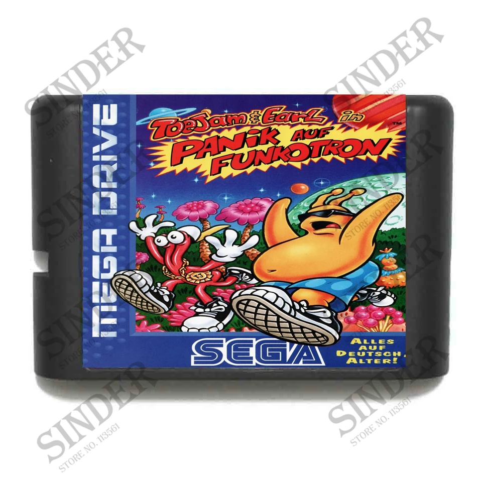 

Toejam & Earl In Panic on Funcotron 16 bit MD Game Card For Sega Mega Drive For Genesis