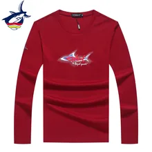 Новое поступление, повседневная мужская футболка с длинным рукавом, дышащая уличная одежда, Tace& Shark, брендовая футболка, homme, мужские футболки, мода