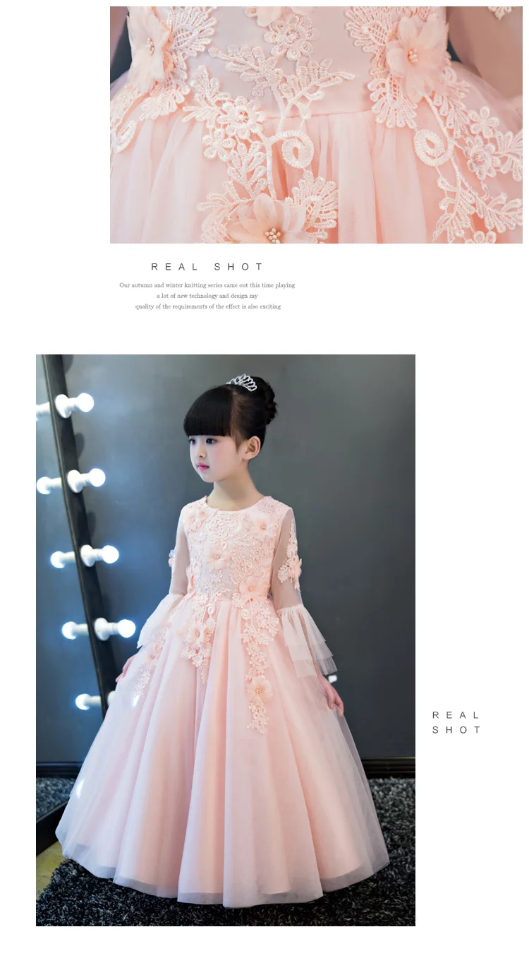 Новинка, модель высокого качества детское кружевное платье принцессы для девочек элегантное платье для дня рождения для девочек платье