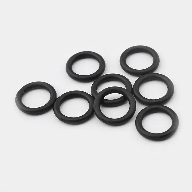 30 шт. черный/белый резиновый лакричный кожаный слайдер Стопперы для 10x6 мм Licorice кожа найти уплотнительное кольцо - Цвет: Black