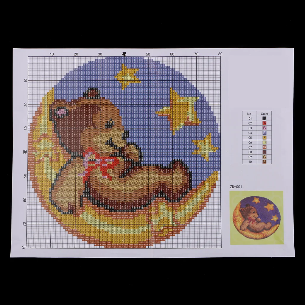 2 Sets Latch Hook Kits For Beginners Bear Wolf Carpet Rug Cushion Embroidery