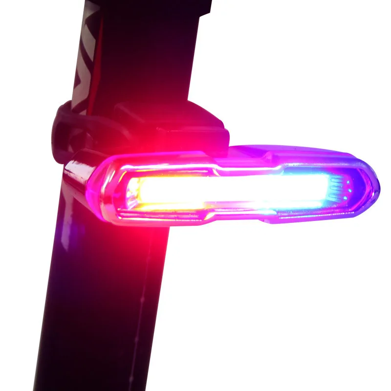 FLGT USB перезаряжаемый передний задний фонарь для велосипеда литиевая батарея