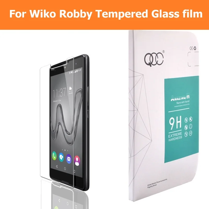 Toughened Tempered Glass film for Wiko Ridge 4G Fab For Freddy / Fever Robby Screen Protector | Мобильные телефоны и