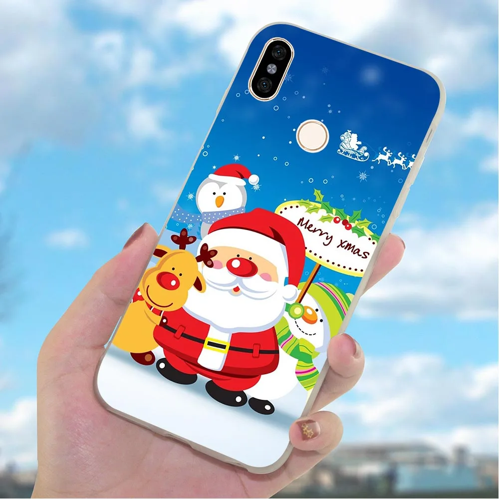 Чехол для телефона Xiaomi Mi 9 Рождественский новогодний чехол 8 Lite Redmi 6 Pro 4X A2 A1 9se 4A 5 Plus