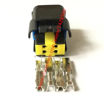 

5 Sets 4 Pin Female Waterproof Automotive Connector Socket For FCI SICFHPE04BK Delphi 15369055