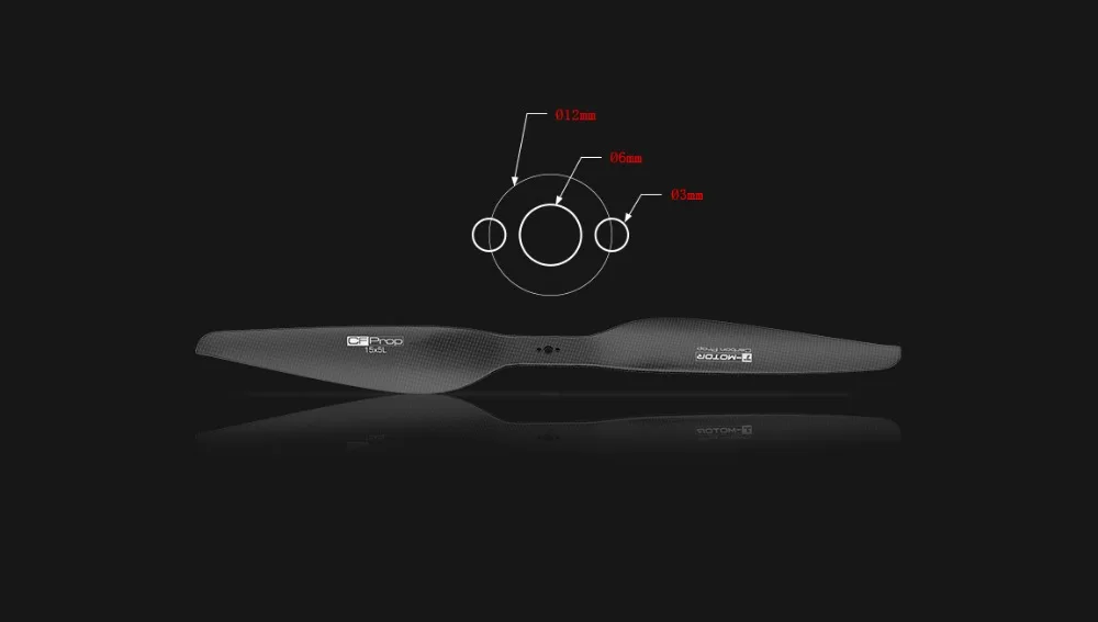 T-Motor P15x5 Prop - (pairs CW+CCW 2 blades) Profession CF prop P15*5" Carbon Fiber Propellers for multicopter 7