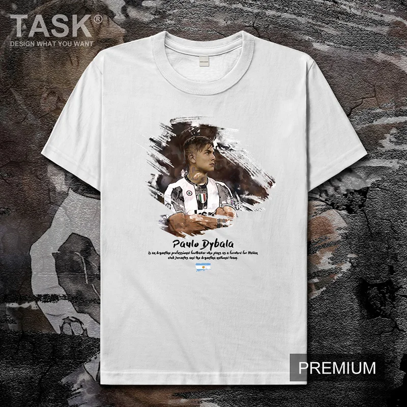 

Paulo mens t shirt Dybala jerseys Argentina footballer star tshirt tops cotton Printed fitness t-shirts summer new Short Sleeve
