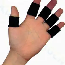 Протекторы для пальцев для баскетбола Защита женщин растягивающиеся поддержка пальцев рукава Защита спортивной безопасности Медсестры помощь артритный бандаж обертывания пальцев крышка