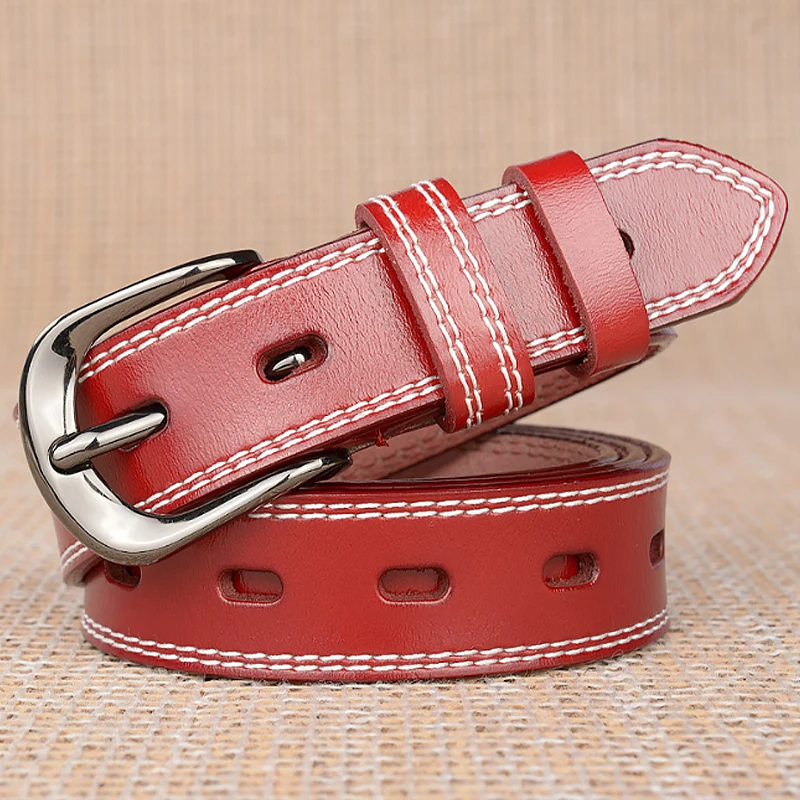 

Women's Belt Brand 2019 Women's Genuine Leather Belt White Female Straps Woman Waist/Ladies Belts for Women Luxury Designer 3006