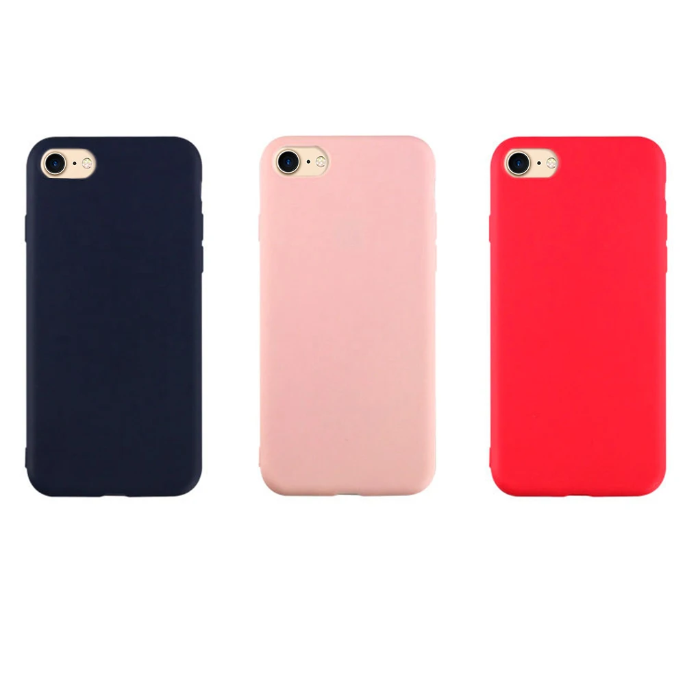 

Candy Color Case for iphone Xr Xs Xs Max X 8 7 6 6S Solid Color Ultra thin Soft TPU Case For iphone X 10 8 7 6 6S Plus