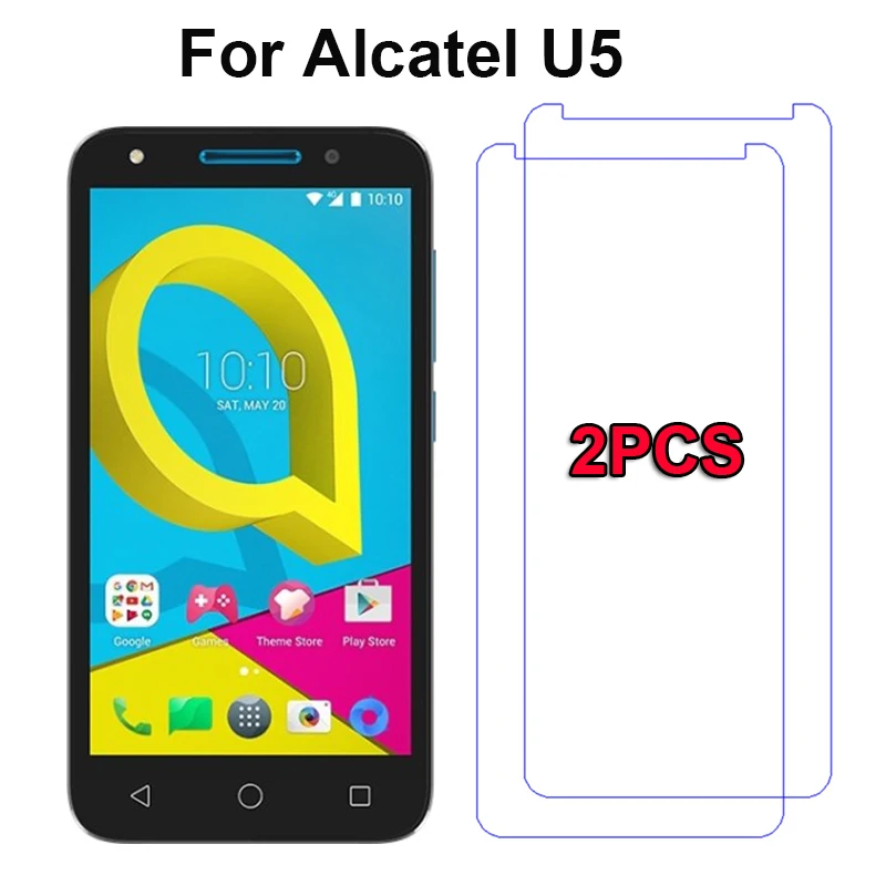 

2PCS For Alcatel U5 HD Tempered Glass 9H 2.5D Premium Screen Protector Film case For Alcatel One Touch U5 Glass U5 5.0inch