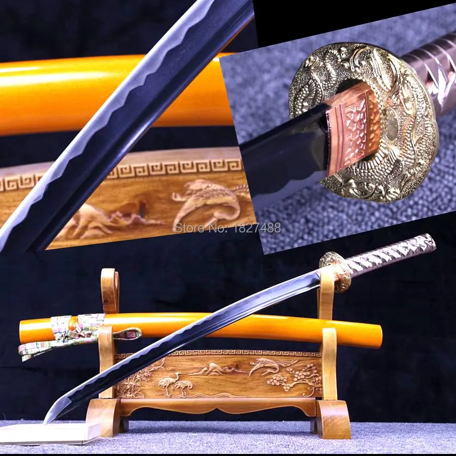 Handmade T1095 High Carbon Steel Full Tang Smaurai Sword Katana Sharp