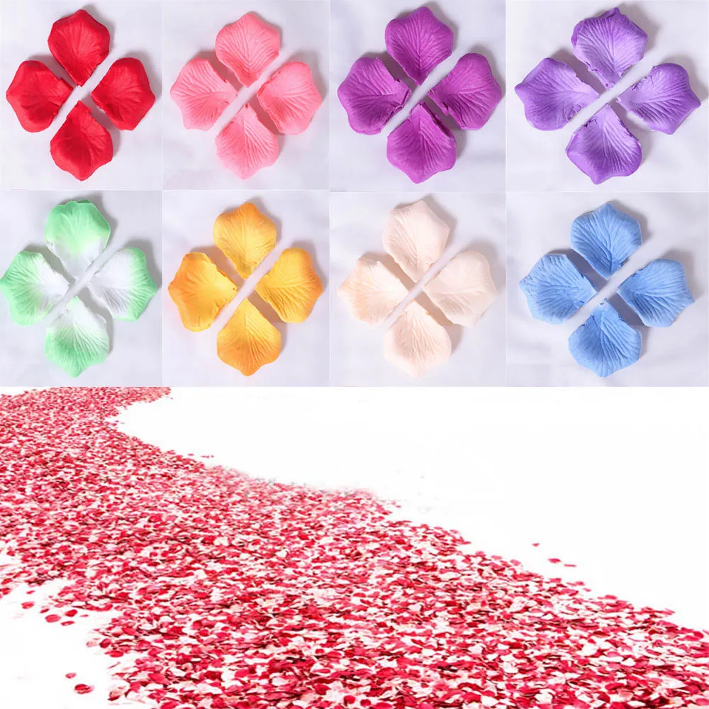 

Erosebridal 5.5CM*5.5CM Rose Petals for Wedding Party 2000pcs/Pack 11 Colors