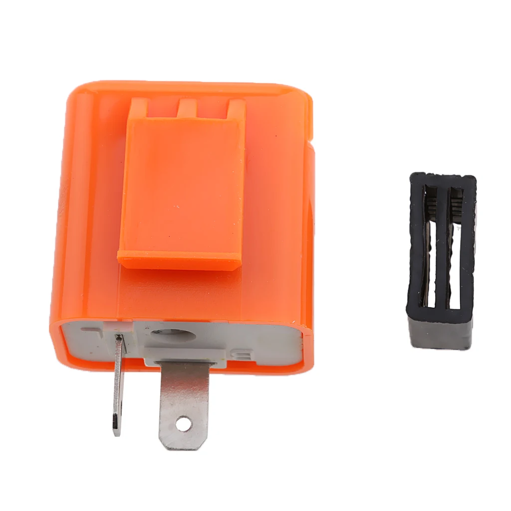 2-Pin 12V Speed Adjustable Frequency LED Flasher Relay Turn Signal Blinker Indicator For Motorcycle Motorbike