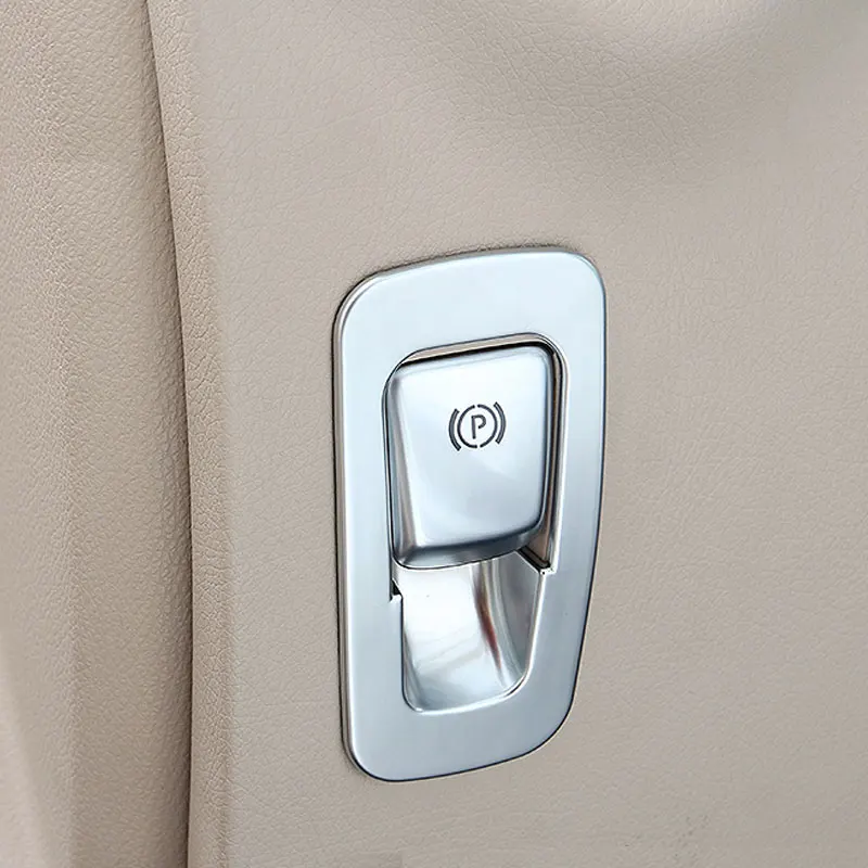 Серебристая хромированная кнопка ручного тормоза панель Крышка Накладка для Mercedes Benz E-Class W213 glc-класс X253 c-класс W205 стиль