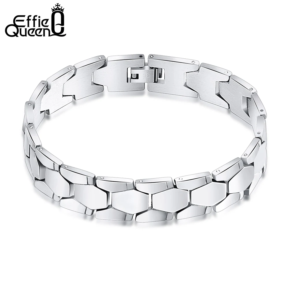 Effie Queen Top Grade z nerezové oceli Pánský náramek ruční řetěz Okouzlující módní šperky pro muže & Boy dárek 22CM IB77  t