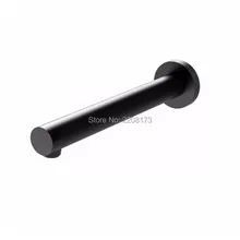 Smesiteli 2017 Wholesale And Promotions All Brass Wall Mounted Bath Outlet 200mm Matte Black Tap Bathroom