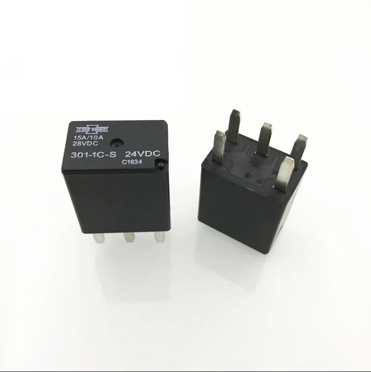 

NEW Auto car 24V relay 301-1C-S-24VDC 3011CS 301-1C-S 24VDC DC24V 24V 15A / 10A 5pin