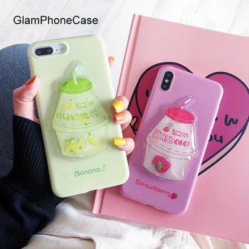 

GlamPhoneCase Strawberry Banana Liquid Flow Phone Case For iPhone X XS Max XR Soft Silicone Cover For iPhone 7 8 6 6s Plus Case