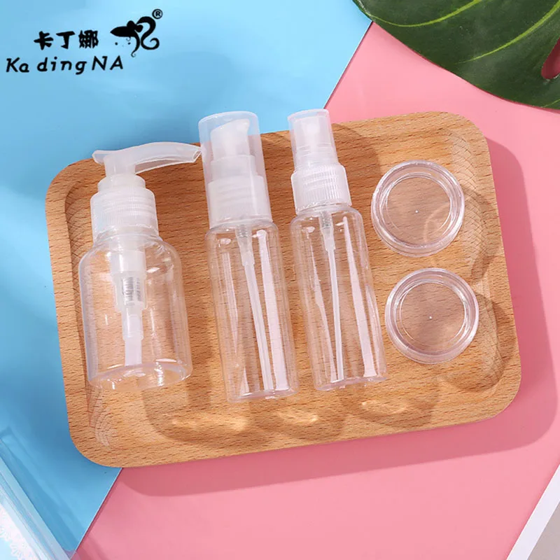

Travel Bottles Cosmetic Face Cream Pot Bottles Plastic Transparent Empty Eyeshadow Make Up Container Bottle