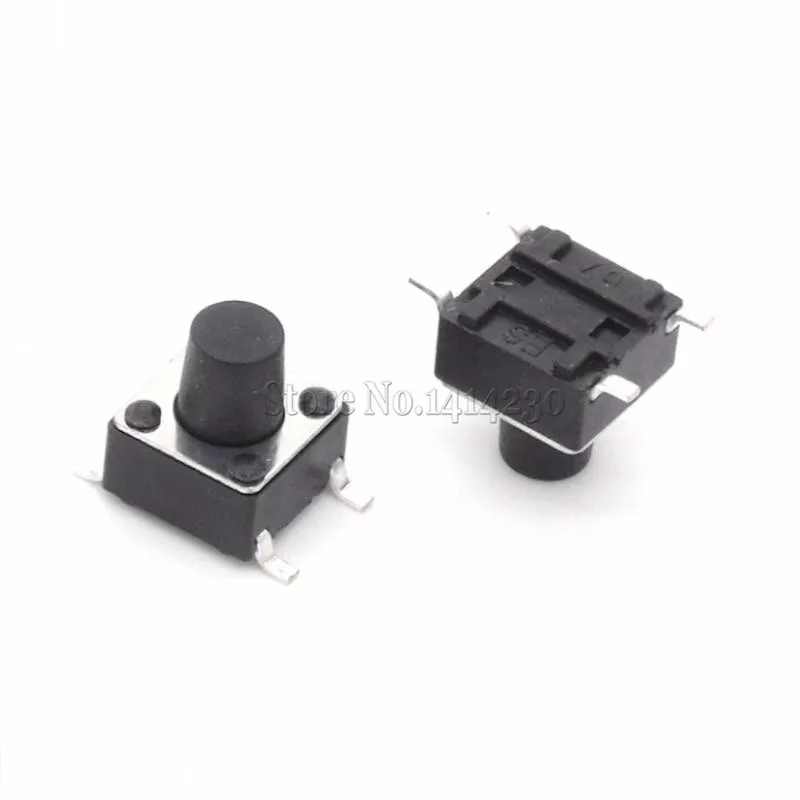 20PCS Middle 2pin 6x6x7 Switch Tactile Push Button Switc .Y7 