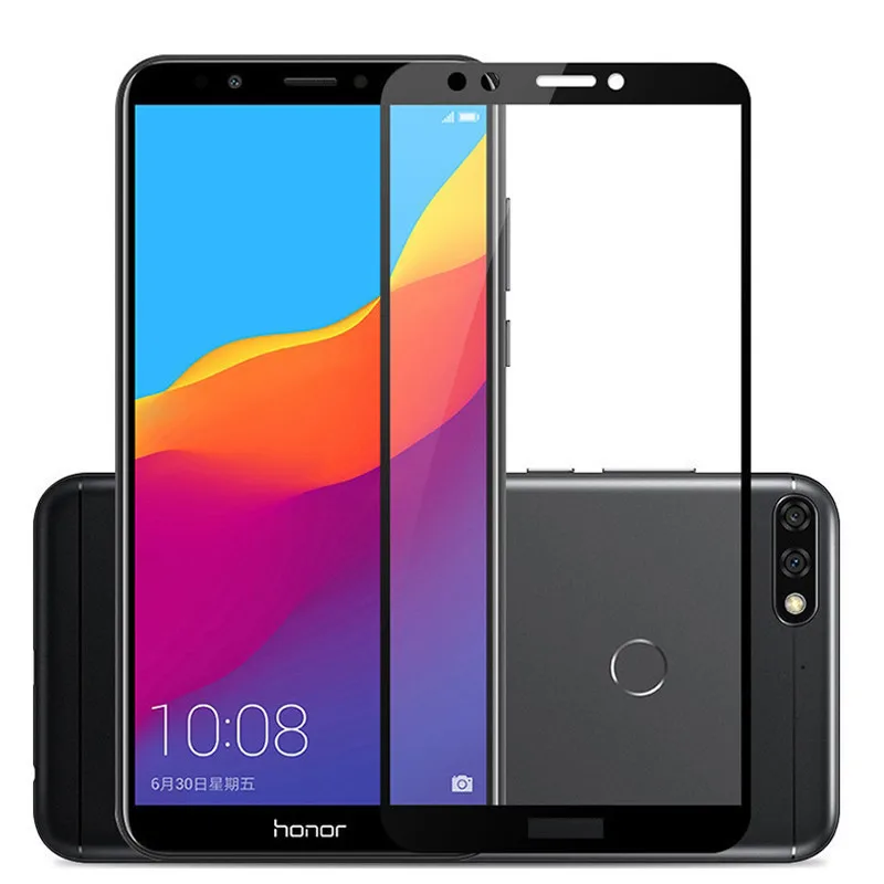 

Full Cover Screen 9H Tempered Glass For Huawei Honor 7A AUM-L29 7C Pro Aum-l41 P Smart Y5 Y6 Prime 2018 Honor 10 9 Lite 7X Film