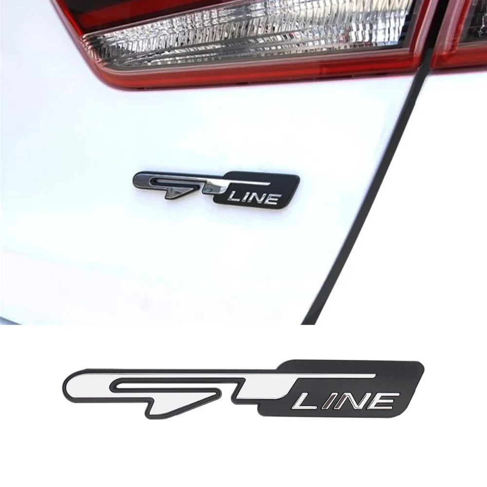 

3x3D Stereo Chrome Car Sticker for KIA Optima K5 GT Line Auto Logo Emblem Badge Rear Tail Trunk Decorative Stickers Decoration