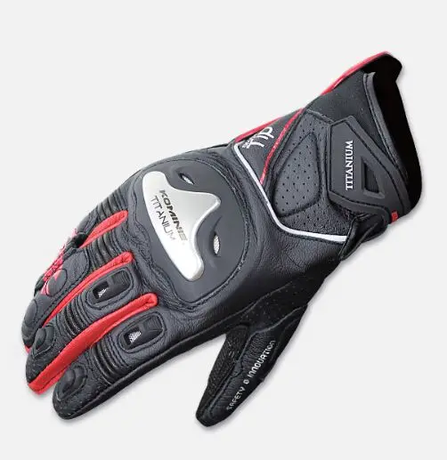 Komine GK-170 сплав анти-осенние гоночные мотоциклетные перчатки с сенсорным экраном рыцарские перчатки - Цвет: red
