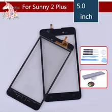 5.0" New Sunny 2 Plus Touch Screen For Wiko Sunny 2 Plus Touch Screen Digitizer Sensor Outer Front Glass Lens Panel Replacement