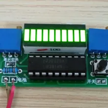 Светодиодный индикатор электричества комплект дисплей Электрический тестер 2,4-20 в батарея