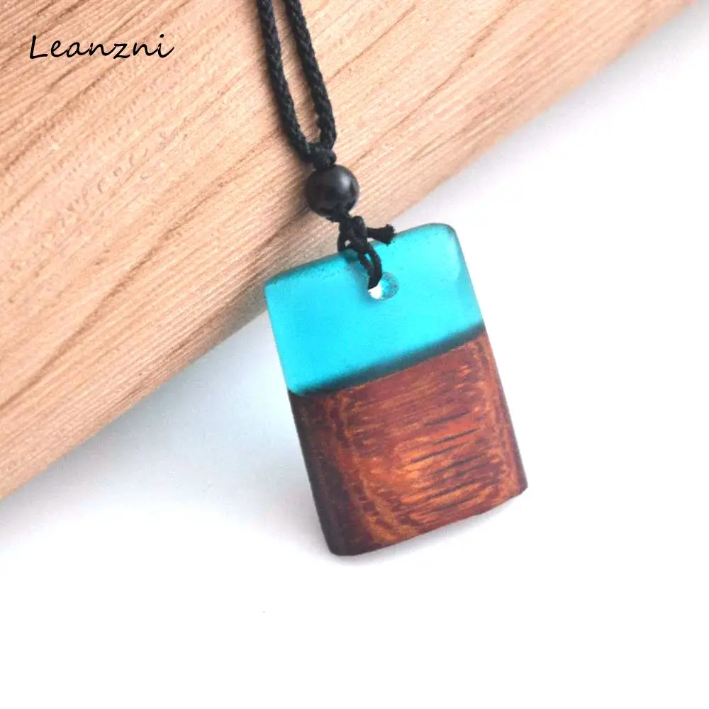 

Leanzni Professional vintage wood craft fashion gift company wholesale jewelry necklace & pendant