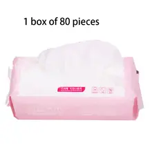 80Pcs/Pack Net Weave Disposable Cotton Towel Washing Face Pad Removable Tissue Cosmetic Makeup Remover Tool Wet Dry Cloth Wip