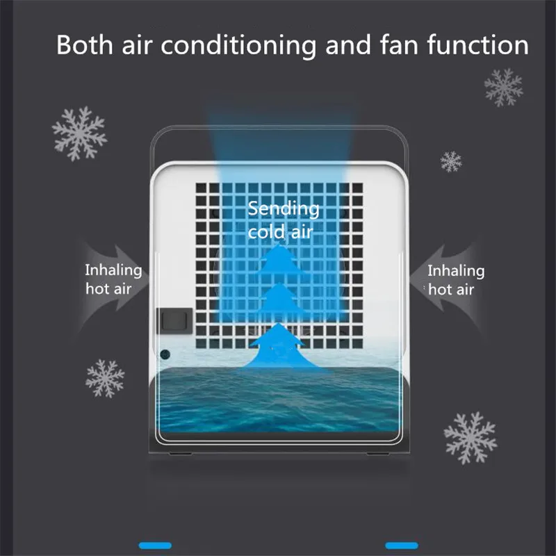 Портативный мини USB кондиционер увлажняюший очиститель света Настольный вентилятор охладитель воздуха вентилятор для офиса дома