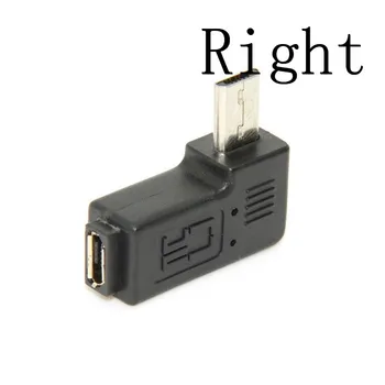 

Micro USB 2.0 5Pin Male to Female M to F Extension connector 9mm Long plug Connector 90 Degree Right & Left Angled