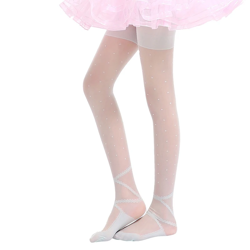 Hot Kids Girls Stockings Ballet Dance Stocking Baby Girl Tights Silk Cute Dot Print Children