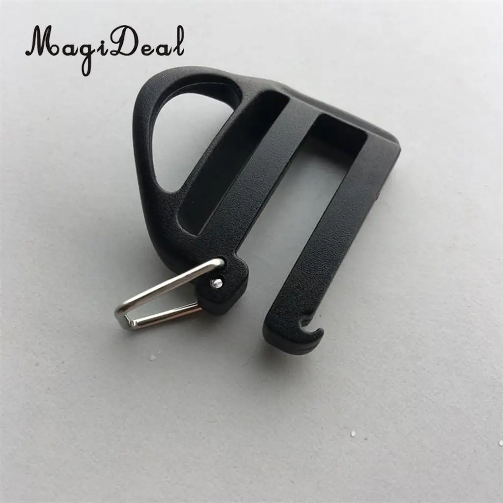 5 Pieces Plastic Webbing Buckle Strap Adjuster Holder Fastener Clip for 25mm Strap Outdoor Backpack Attachment
