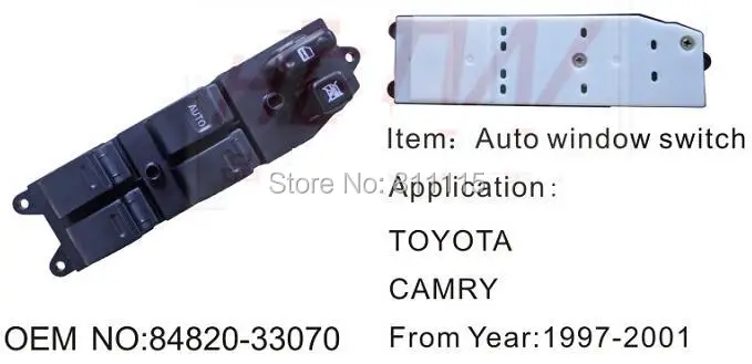 Регулятор стеклоподъемника 84820-33070 для Toyota Camry, кнопки управления оконным переключателем автомобиля, мастер-переключатель