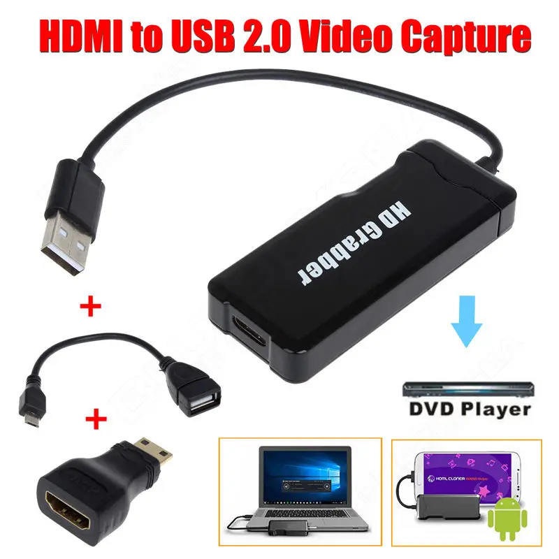 

Free shipping!1080P Mini HDMI HD HDD Video Capture Recorder For Samsung PC Mac PS3 4 XBOX DV