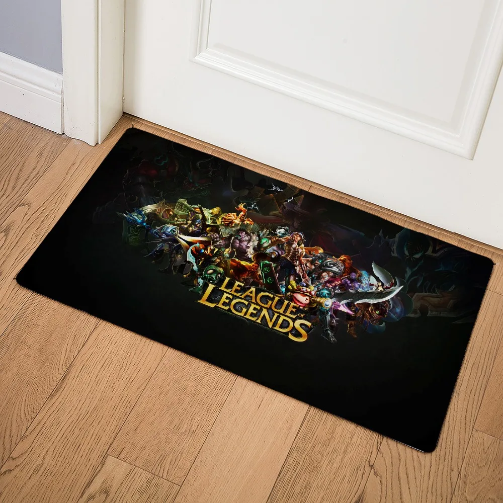 

LOL Print Modern Home Doormat Insole Kitchen Carpet Indoor Outdoor Welcome Bathroom Non-slip Floor Mats 46x75cm