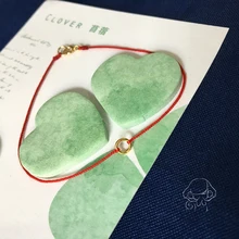 18K Gold Tail Buckle Bracelet Red Black Two Color -24K Gold Mini Circle Red Rope Hand-woven Red Rope Fashion Bracelet Anklet цена 18K Gold Tail Buckle Bracelet Red Black Two Color -24K Gold Mini Circle Red Rope Hand-woven Red Rope Fashion Bracelet Anklet цены онлайн