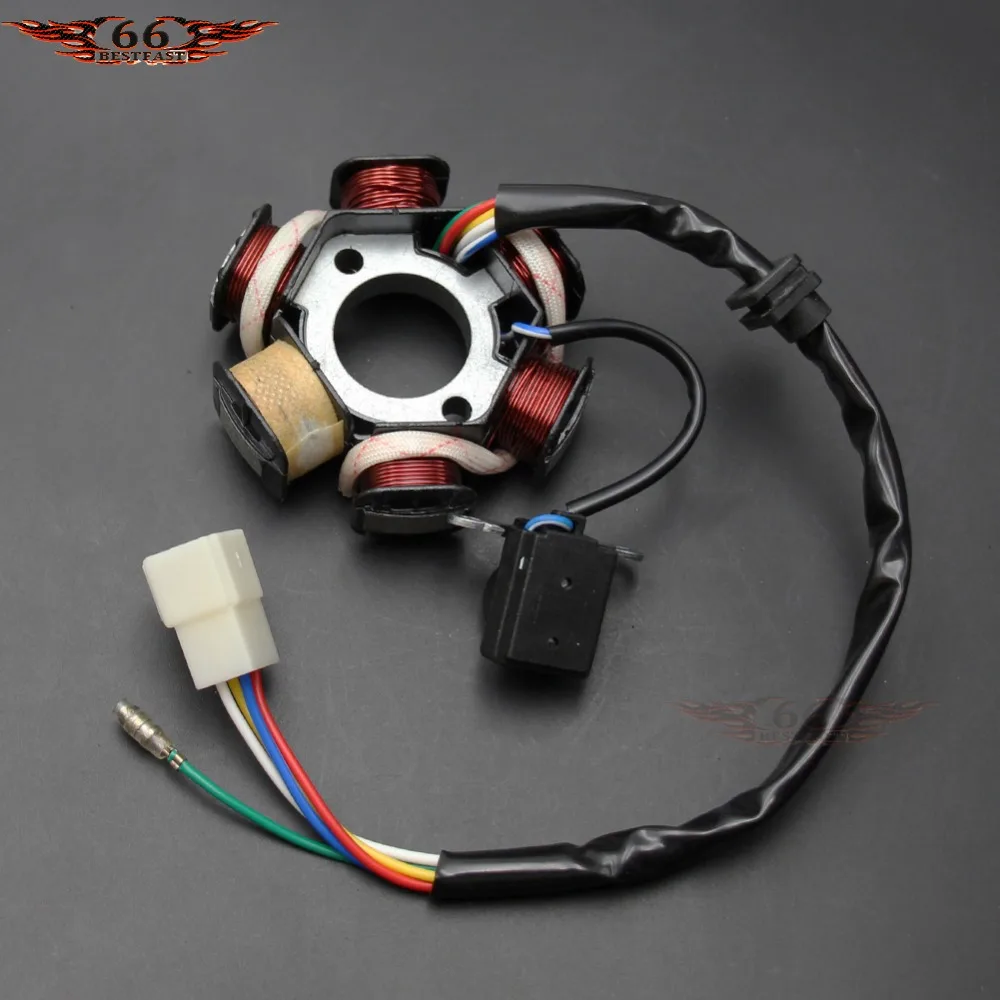 6 COILS STATOR MAGNETO 70cc 110cc 125cc ATV GO-KART DIRT BIKE TAOTAO BAJA SUNL