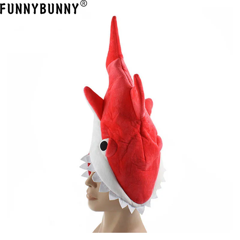 FUNNYBUNNY веселый мягкий плюшевый аквариум Акула Пиранья рыба Косплей Новинка смешная шляпа для вечеринок