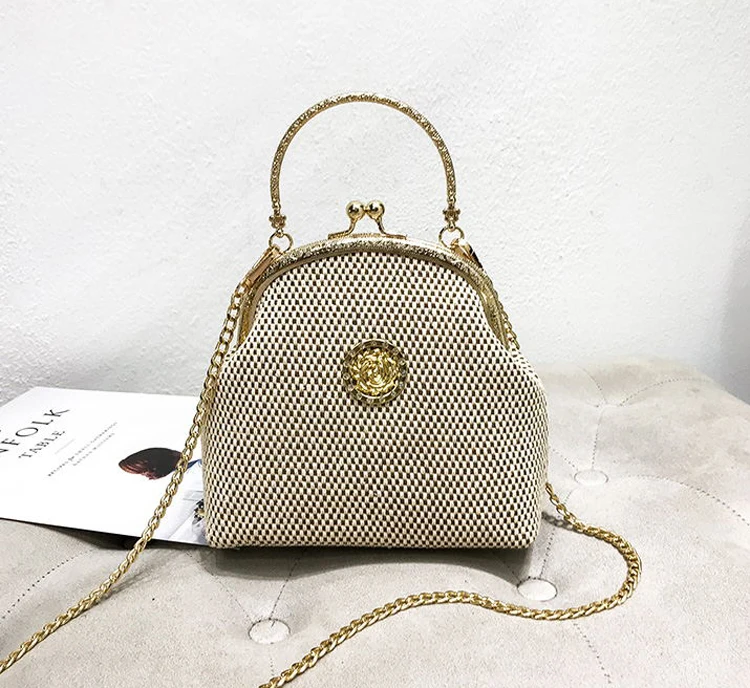 bags women shoulder crossbody bag shell kiss lock bag women's handbag (9)