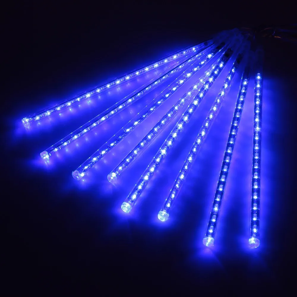Светодиодная гирлянда метеоритный дождь 8 трубок 30 см|meteor shower rain|meteor showerrain led |