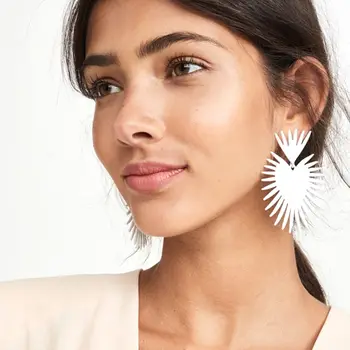 

Flatfoosie Fashion Metal Drop Earrings For Women Bohemian Multicolored Punk Party Geometric Hanging Dangle Earrings 2019 Jewelry