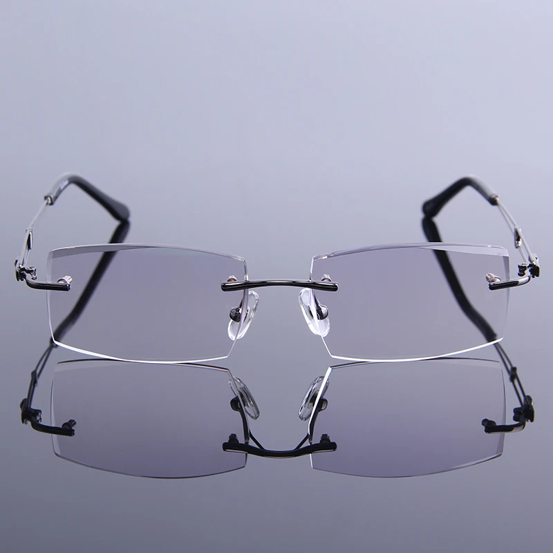 Männer Randlose Grey Schrittweise Für Gläser Presbyopie Qualität Brille Fokus Schauspiel Hohe Komplette Männlichen Optische Rezept Brillen 14tgqB5S